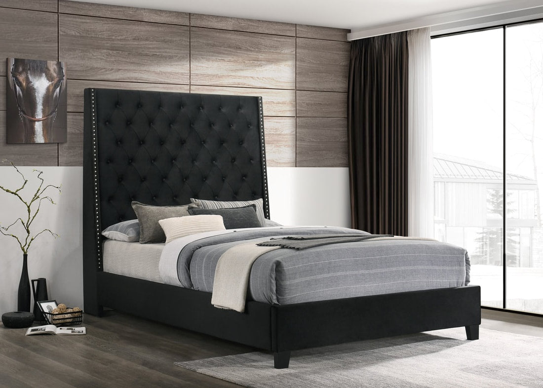 HH630 6FT Tall Black Bed – Fiorella's Furniture