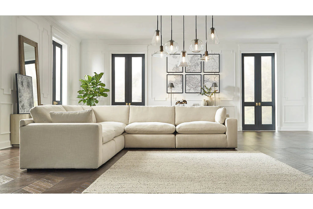 10006 5pc Cream Sectional