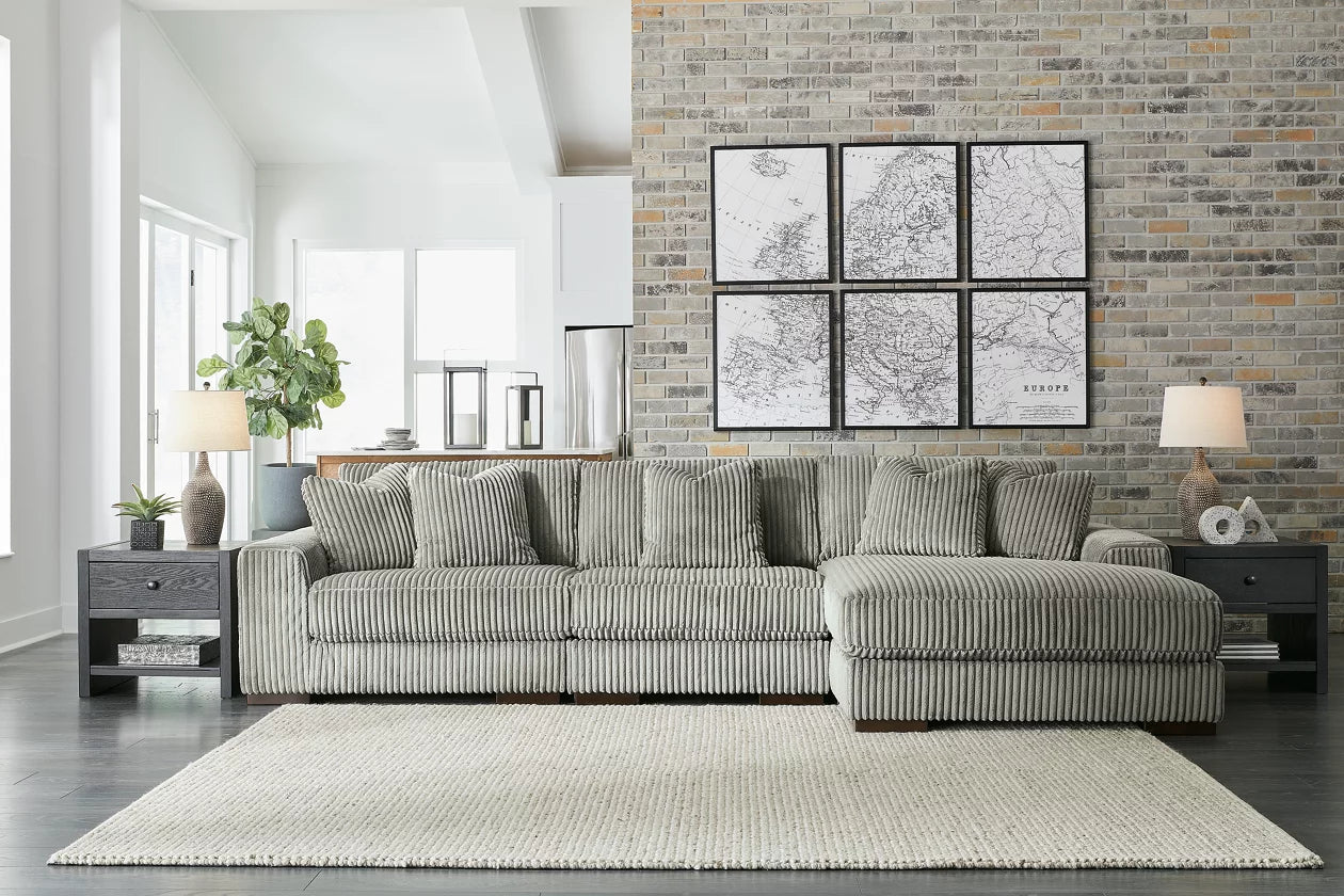 211 Grey 3pc Sectional
