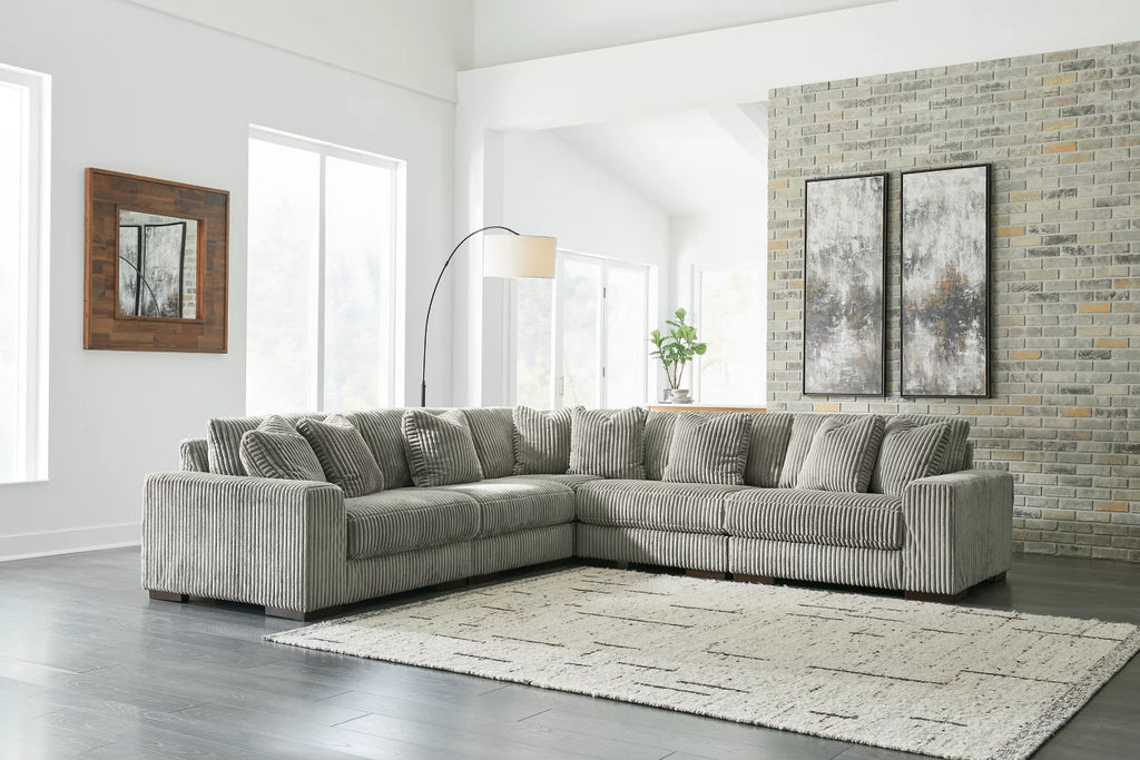 211 Grey 5-Piece Sectional