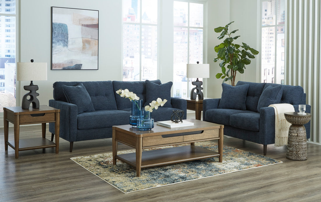 261 Navy Sofa & Loveseat