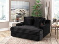 4400 Black Chaise Lounge
