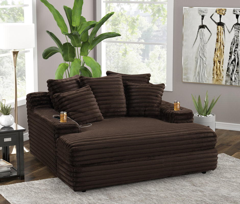 4700 - Chocolate Chaise Lounge