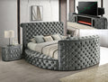 5212 Grey TV Lift/Fireplace Bed