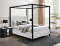 5262LG Light Grey Canopy Bed