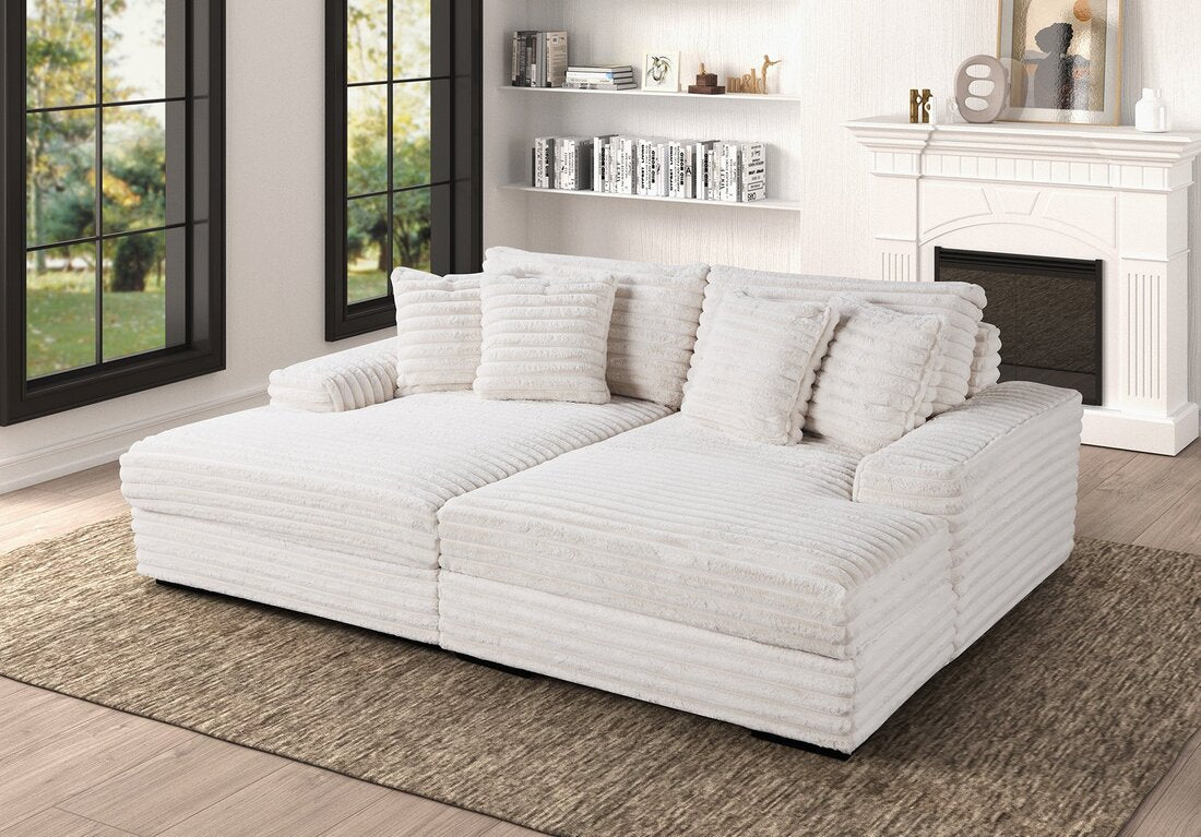 5600 Beige Chaise Lounge