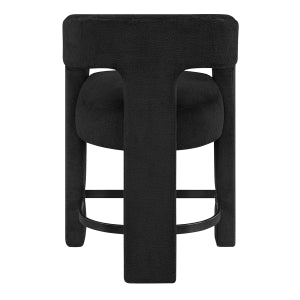 6054BK-24 COUNTER HEIGHT STOOL -BLACK
