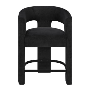 6054BK-24 COUNTER HEIGHT STOOL -BLACK