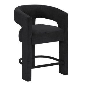 6054BK-24 COUNTER HEIGHT STOOL -BLACK
