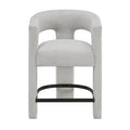 6054LG-24 COUNTER HEIGHT STOOL -LIGHT GREY