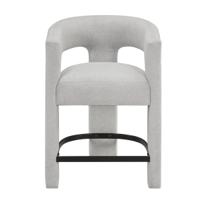 6054LG-24 COUNTER HEIGHT STOOL -LIGHT GREY