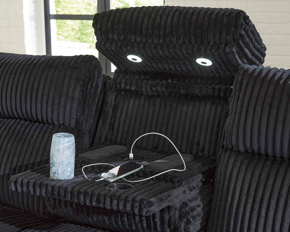 642-02 - 2PC or 3PC Power Reclining LED/STEREO Set