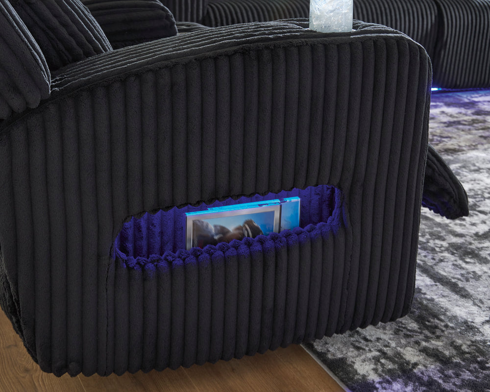 642-02 - 2PC or 3PC Power Reclining LED/STEREO Set