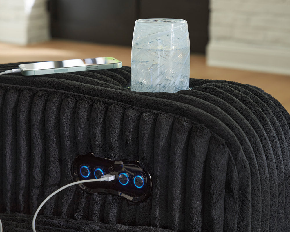 642-02 - 2PC or 3PC Power Reclining LED/STEREO Set