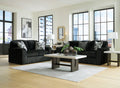 981-03 - Black Sofa & Loveseat