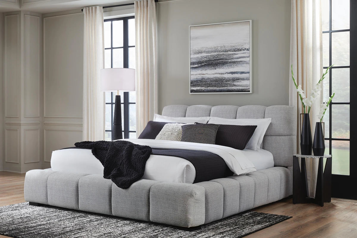 b584 Upholstered Platform Bed