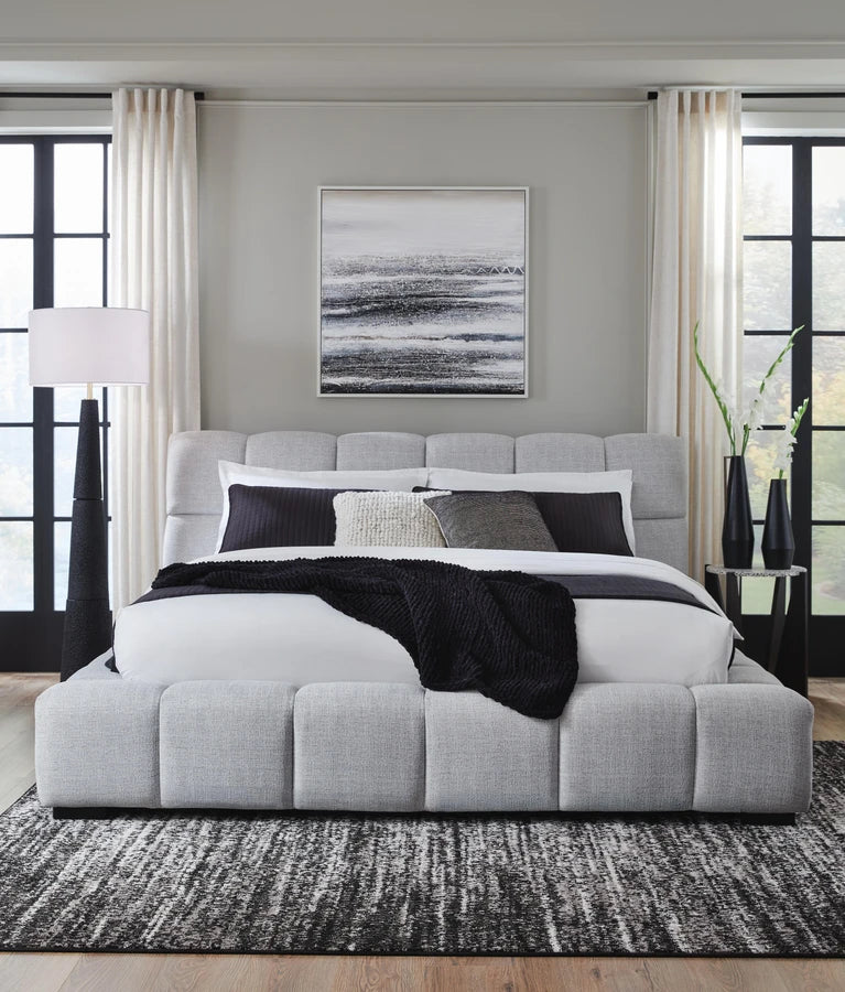 b584 Upholstered Platform Bed