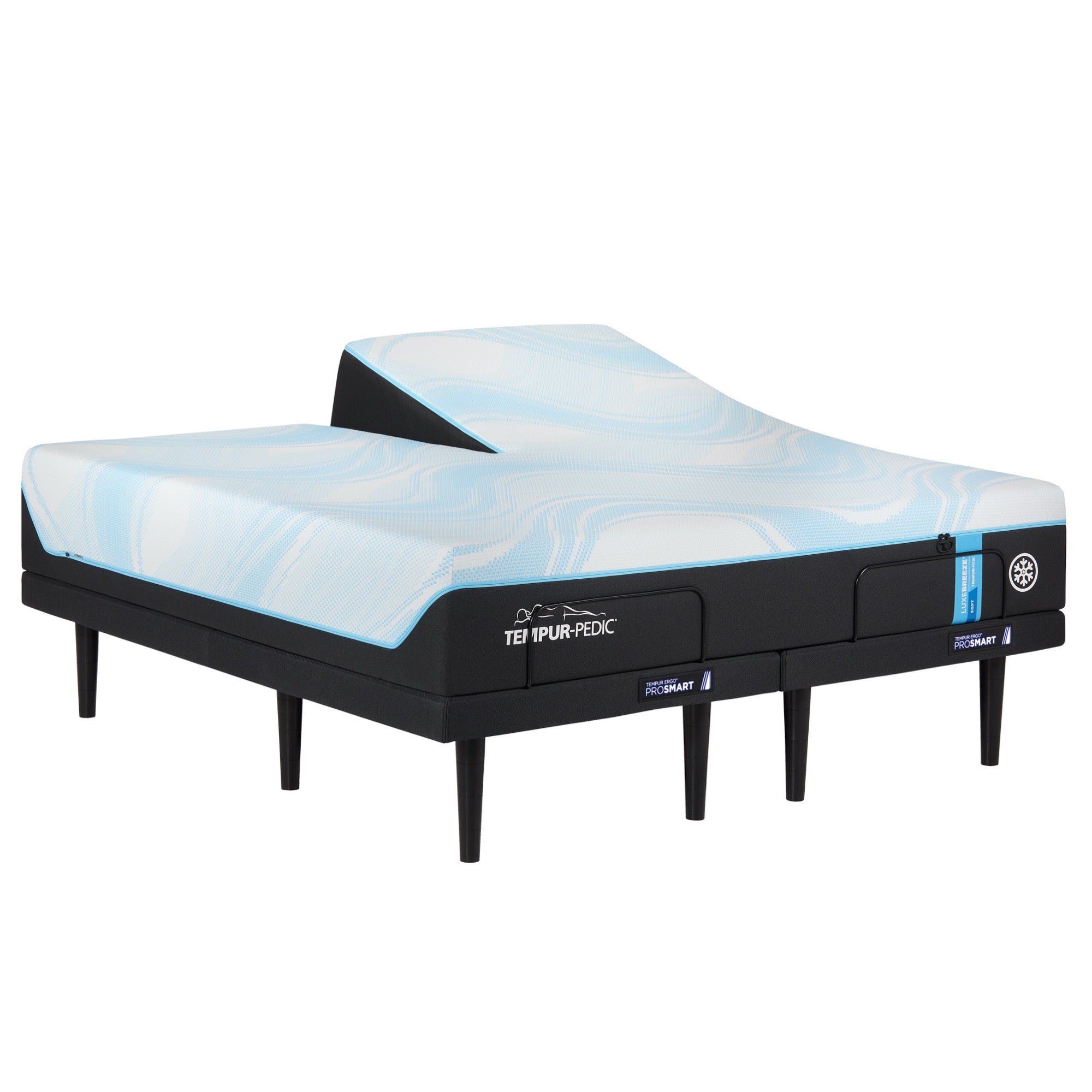 Tempur-Pedic® LuxeBreeze® Split Head King Soft