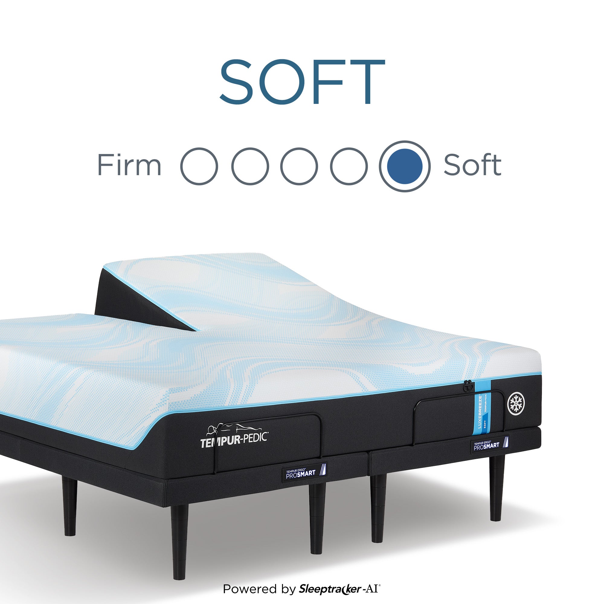 Tempur-Pedic® LuxeBreeze® Split Head King Soft