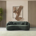 Bonita Green Velvet Sofa 91"