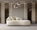 Bonita Ivory Boucle Sofa Chaise 87"