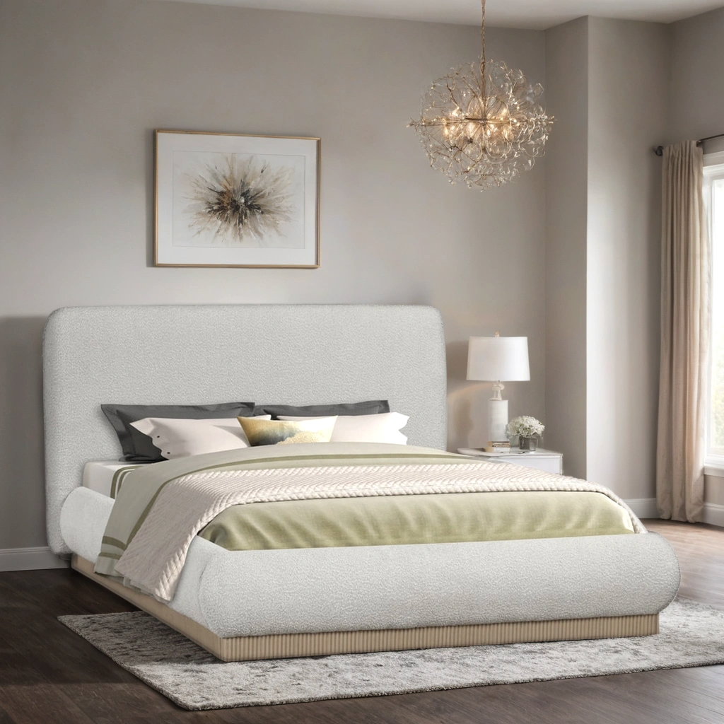 Annie Beige Platform Bed