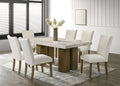 Capri10 - (GENUINE MARBLE) Table & 6-Chairs