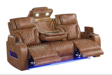 Load image into Gallery viewer, DUBAI 3PC Brown Power Reclining Sofa Set
