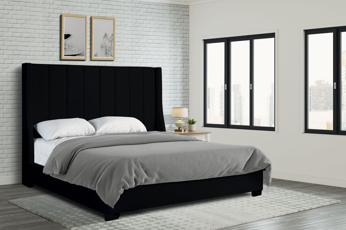 408 6ft Black Bed