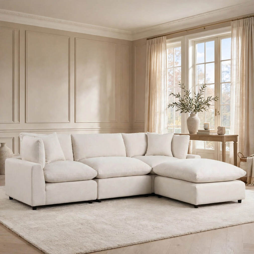 Sky Sand Linen Modular Sectional