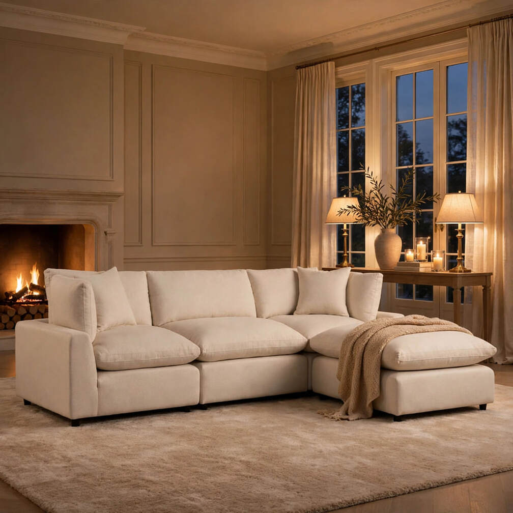Sky Sand Linen Modular Sectional