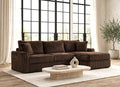 SOL Chocolate Reversible Sectional