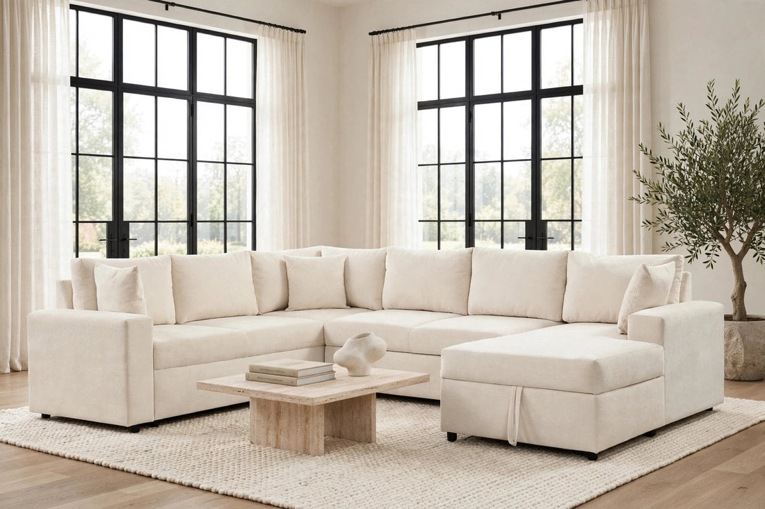 Forever 2 Sand Sectional With Pull-Out Bed