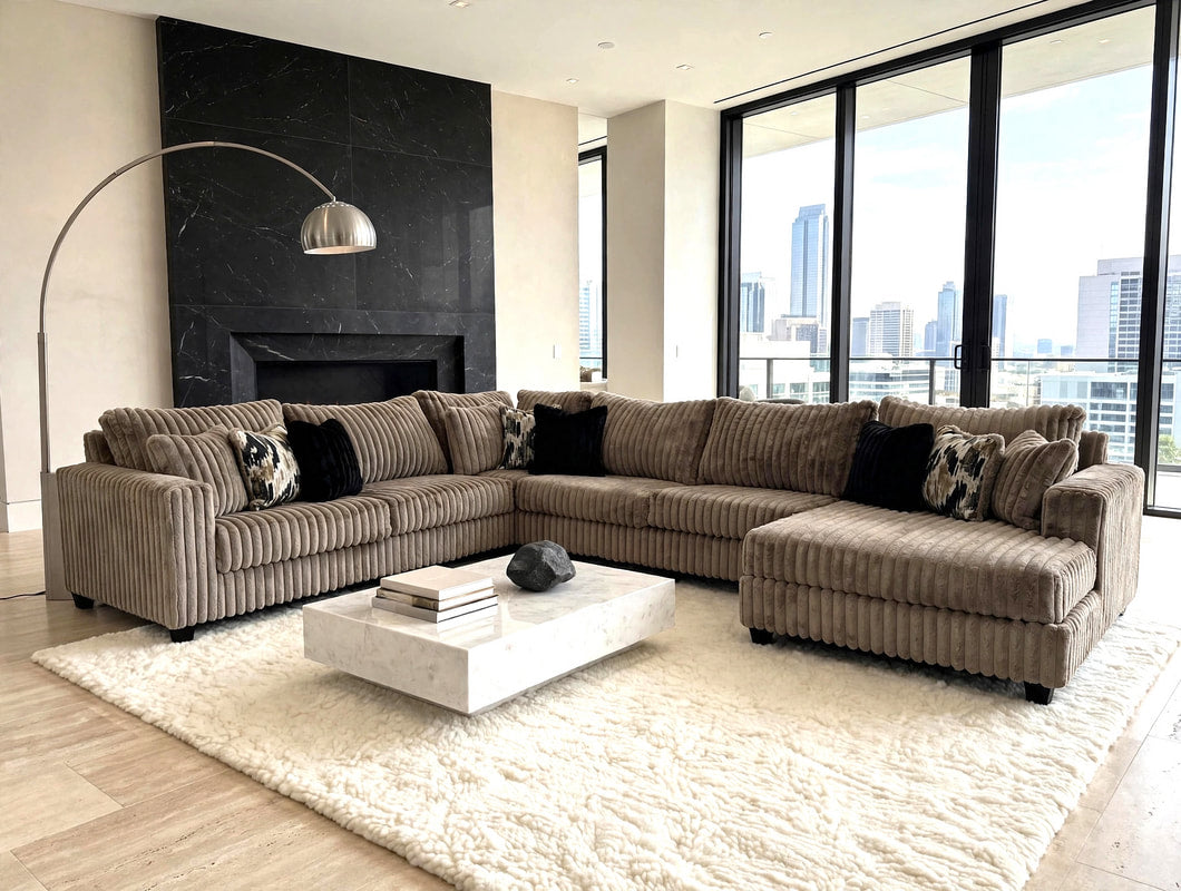 9900 Cocoa - 4PC Oversized Sectional