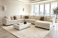 9900 Cream - 4PC Oversized Sectional