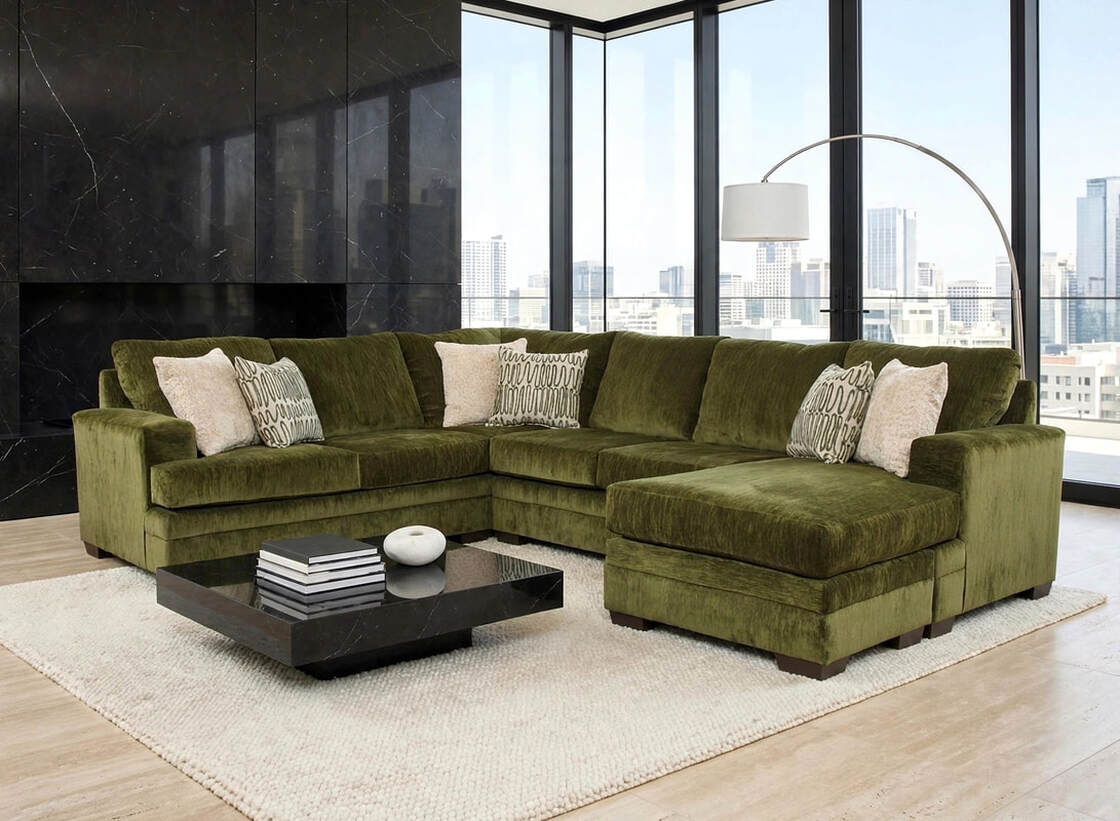 2760-10 - Reversible Sectional (Pine-Olive)