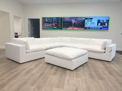 XL CLOUD WHITE Sectional + Ottoman Set (6pcs)