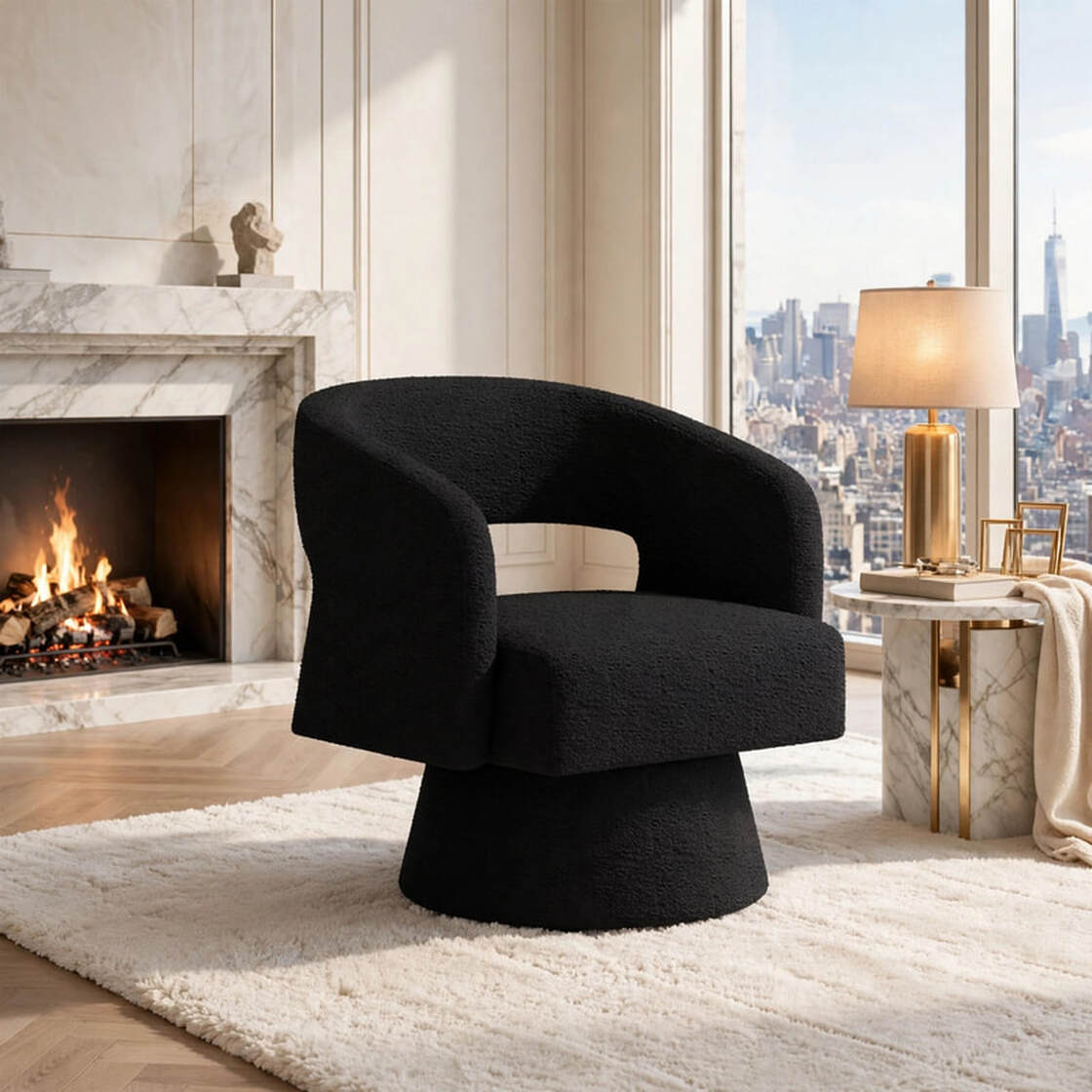 1059 Swivel Barrel Accent Chair