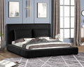 Lauren Black Platform Bed (w/ USB PORTS)