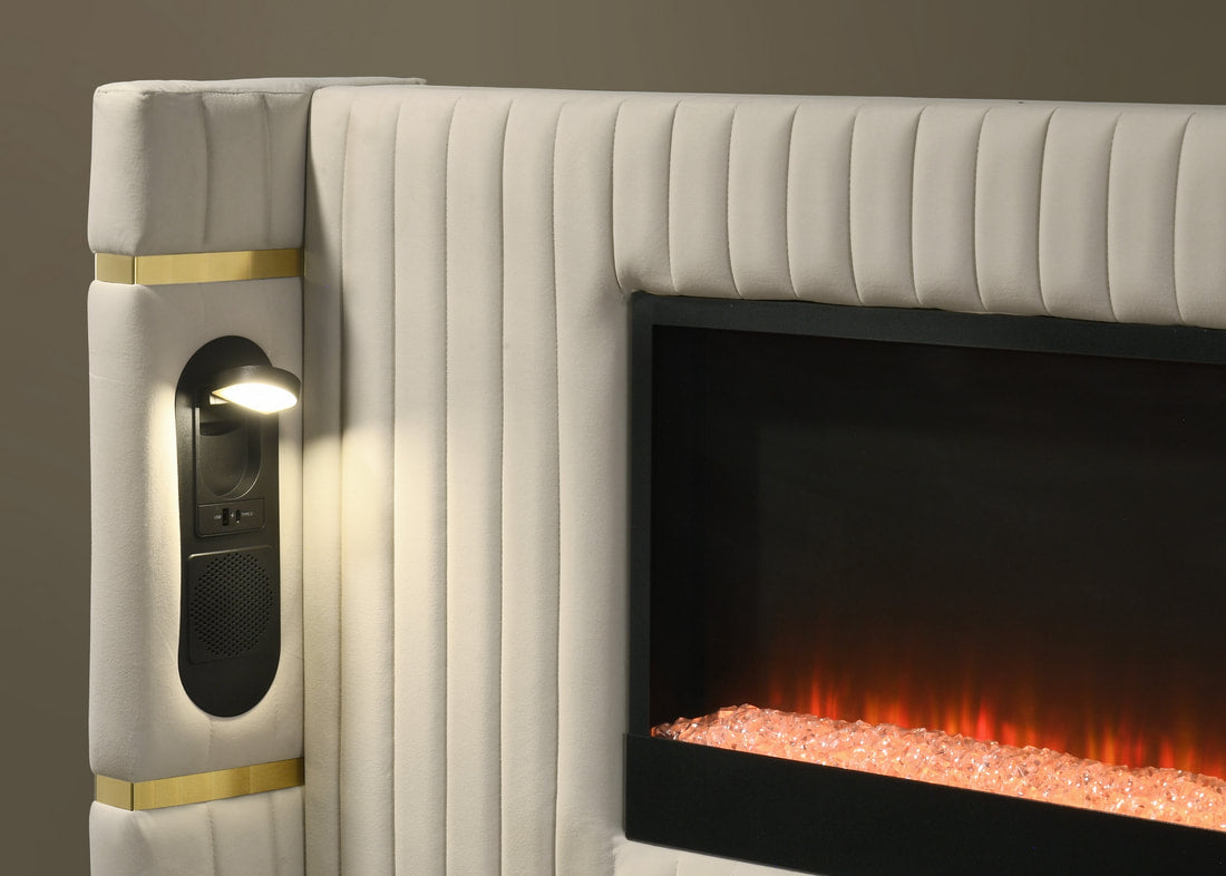 Romance2 Cream Platform Bed