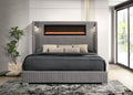Romance2 Gray Platform Bed