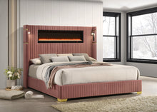 Load image into Gallery viewer, Romance2 Pink Platform Bed
