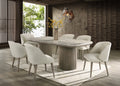 SAMARA - (GENUINE MARBLE) Dining Table & 6 Chairs