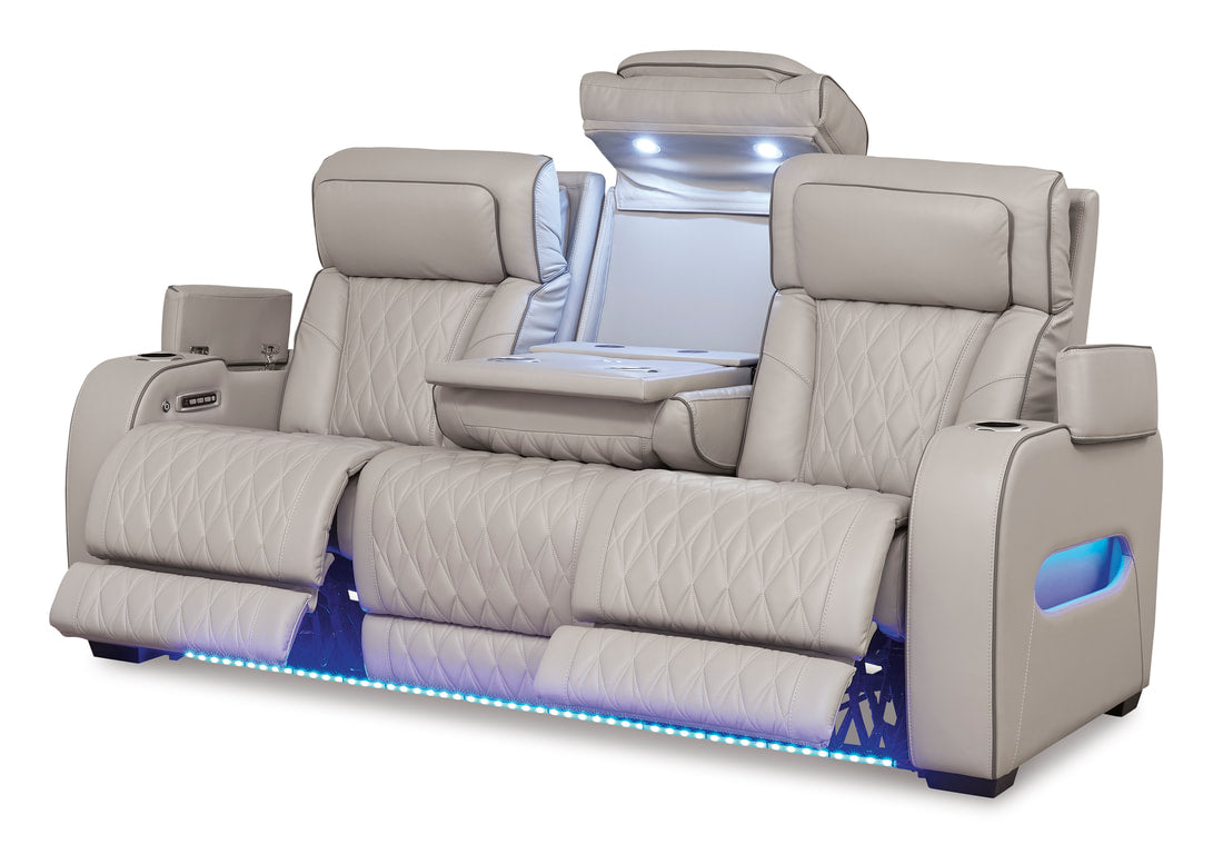 U271-05 Power 2PC Reclining Set (Genuine Leather + Air Massage)