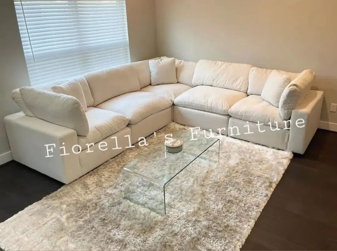 Cloud Cotton Feather Sectional 5pc